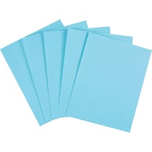 Quill Brand® Card Stock, 8 1/2 x 11, Blue, 250/Pack