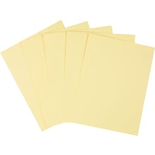 Staples® 110 lb. Cardstock Paper, 8.5 x 11, Canary, 250 Sheets/Pack (49704)