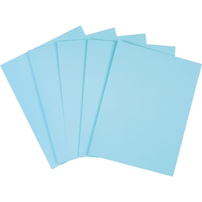 Quill Brand® Cover Stock Paper, 8 1/2 x 11, Blue
