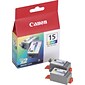 Canon 15 Color Standard Yield Ink Cartridge, 2/Pack (8191A003)