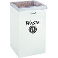 Safco® Corrugated Waste Receptacle, 40 Gallons, White, 12/Carton (9745)