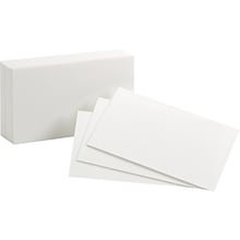 Oxford Index Cards, 3 x 5, White, 100 Cards/Pack (30EE)