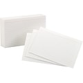 Oxford Lined Index Cards, 5 x 8, White, 100 Cards/Pack (OXF51)