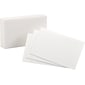 Oxford Lined Index Cards, 5" x 8", White, 100 Cards/Pack (OXF51)