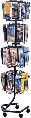 Safco Brochure Holder, 15 x 60, Charcoal Steel (4128CH)
