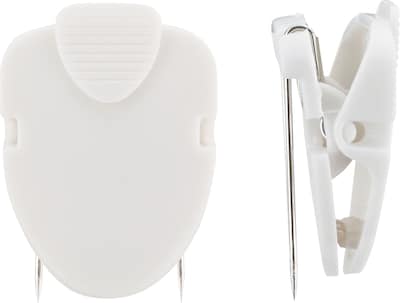 Cubicle Clips, White, 20/Pack