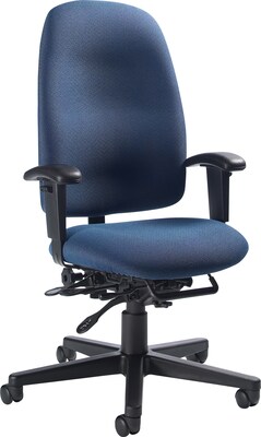 Global® Granada High-Back Task Chair, Navy Blue