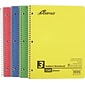 Oxford Earthwise Recycled 3-Subject Notebook, 8 1/2" x 11", College Ruled, 150 Sheets, Assorted Colors (25-435)