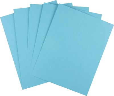 Staples Brights Multipurpose Colored Paper, 20 lbs., 8.5 x 11, Blue, 500 Sheets/Ream (25202)
