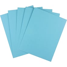 Staples Brights Multipurpose Paper, 20 lbs., 8.5 x 11, Blue, 500 Sheets/Ream, 5 Reams/Carton (2520