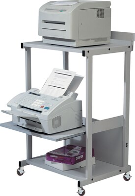BALT MaxStax 3-Shelf Paper Printer Stand, Gray (MAX-STAX)