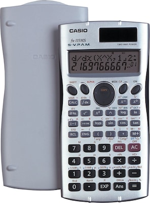 Casio® FX-115MSPlus Scientific Calculator, Silver