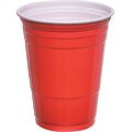 Quill Brand® Plastic Party Cups, 16 oz., Red, (Compare to Solo®), 50/Pack