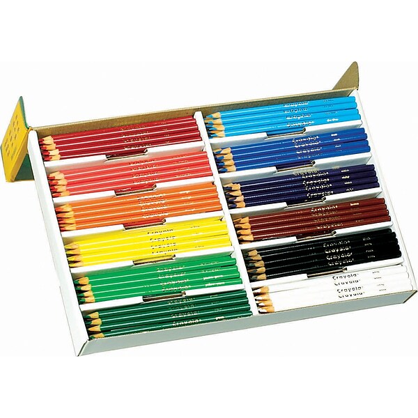 Crayola Classpack Kids Colored Pencils, Assorted Colors, 240/Carton (68-8024)