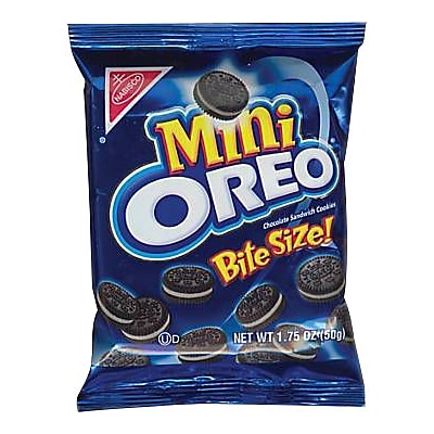Oreo® Mini Oreo Cookies, 1.75 oz. Bags, 60 Bags/Box