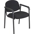 Office Star & trade, Guest Chair with Steel Frame, Midnight Black