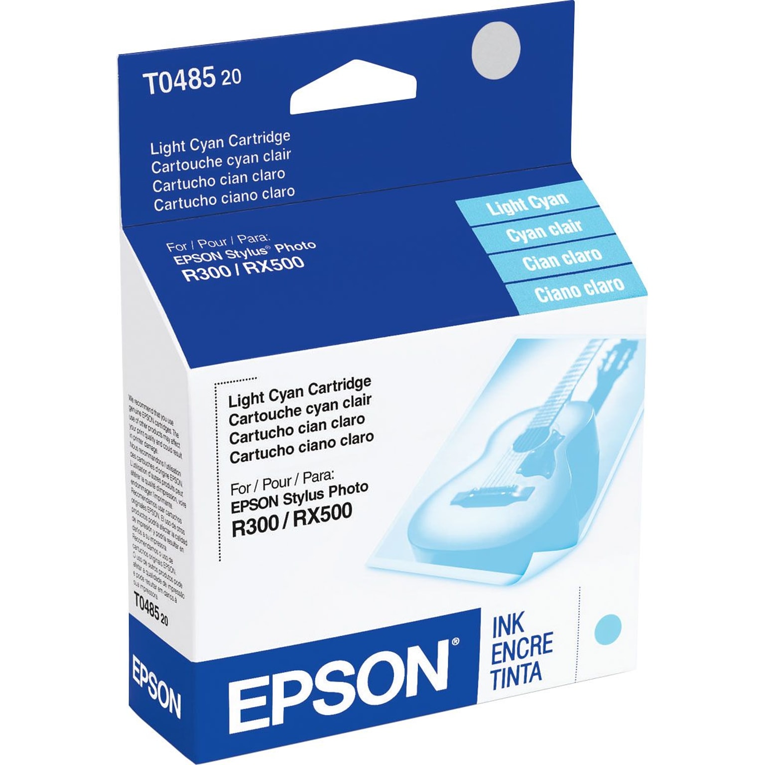 Epson T048 Light Cyan Standard Yield Ink Cartridge