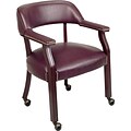 Office Star Burgundy Traditional Guest Chair (with casters)