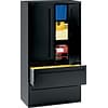 HON® 700 Series 2 Drawer Lateral File Cabinet w/Roll-Out & Posting Shelves, Black, Letter/Legal, 36