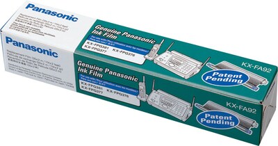 Panasonic KX-FA92 Black Standard Yield Fax Cartridge, 2/Pack