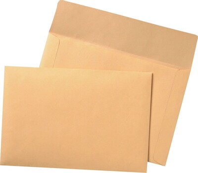 Quality Park Ungummed Booklet Envelope, 9 1/2 x 11 7/8, Beige, 100/Box (89604)