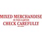 Tape Logic Mixed Merchandise Check Carefully Staples® Shipping Label, 2" x 6", 500/Roll