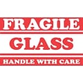Tape Logic Fragile Glass Handle with Care Staples® Shipping Label, 3 x 5, 500/Roll