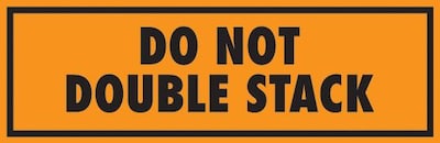 Do Not Double Stack Shipping Label, 2 x 6, 500/Roll
