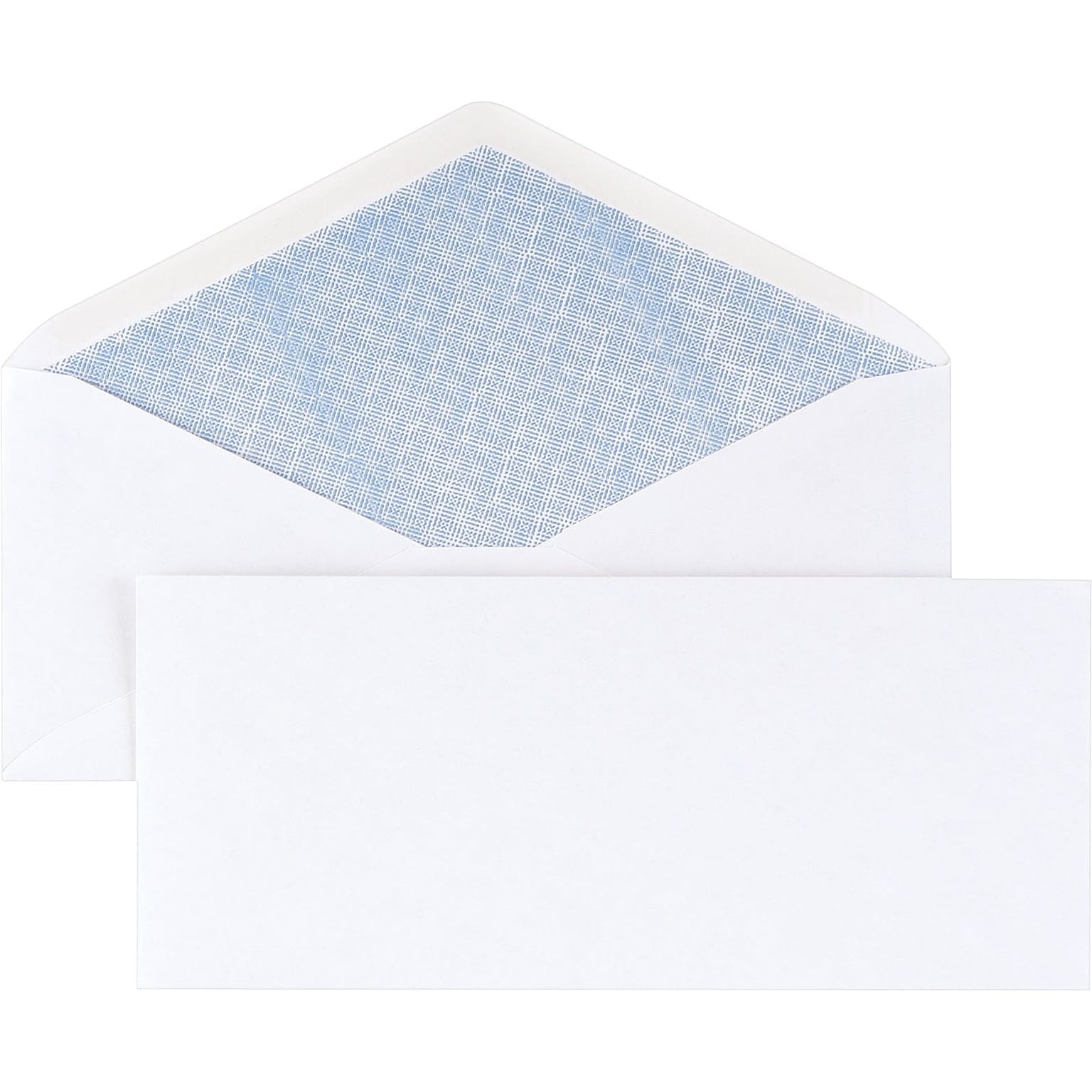 Staples® Gummed Security Tint #10 Envelope; 4-1/8 x 9-1/2, White, 500/Box (200519/19260)