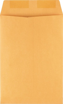 Staples® Gummed Flap Kraft Envelope; 7 1/2" x 10 1/2", Brown, 100/Box (534719/17095)