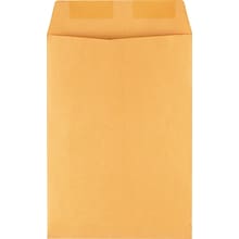 Staples® Gummed Flap Kraft Envelope; 7 1/2 x 10 1/2, Brown, 100/Box (534719/17095)