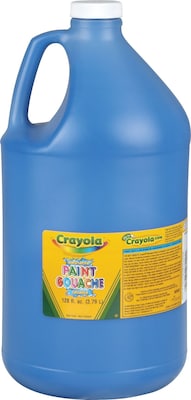 Crayola Washable Kids Paint, Blue, 1 Gallon (54-2128-042)