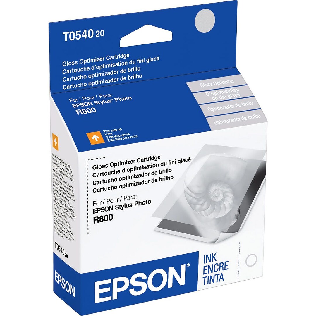 2pk Genuine Epson T0540 Gloss Optimizer 54 T054 T054020 Stylus Photo R1800 R800 
