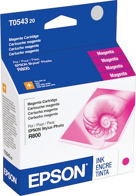 Epson T054 Magenta Standard Yield Ink Cartridge, Prints Up to 400 Pages (T054320)