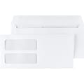 Staples® Gummed Double-Window 4 3/16 x 9 Envelopes for Laser Forms; White 1,000/Box (381911/17045)