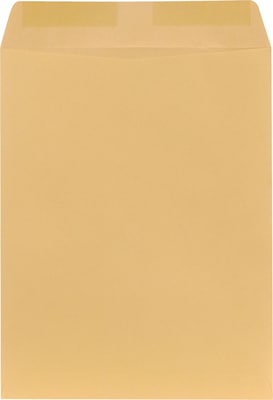 Staples® Gummed Catalog Envelopes; 13 x 10, Brown Kraft, 250/Box (486946/17033)