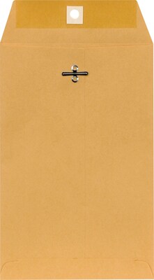 Brown Kraft Clasp 6 x 9  Envelopes, 100/Box