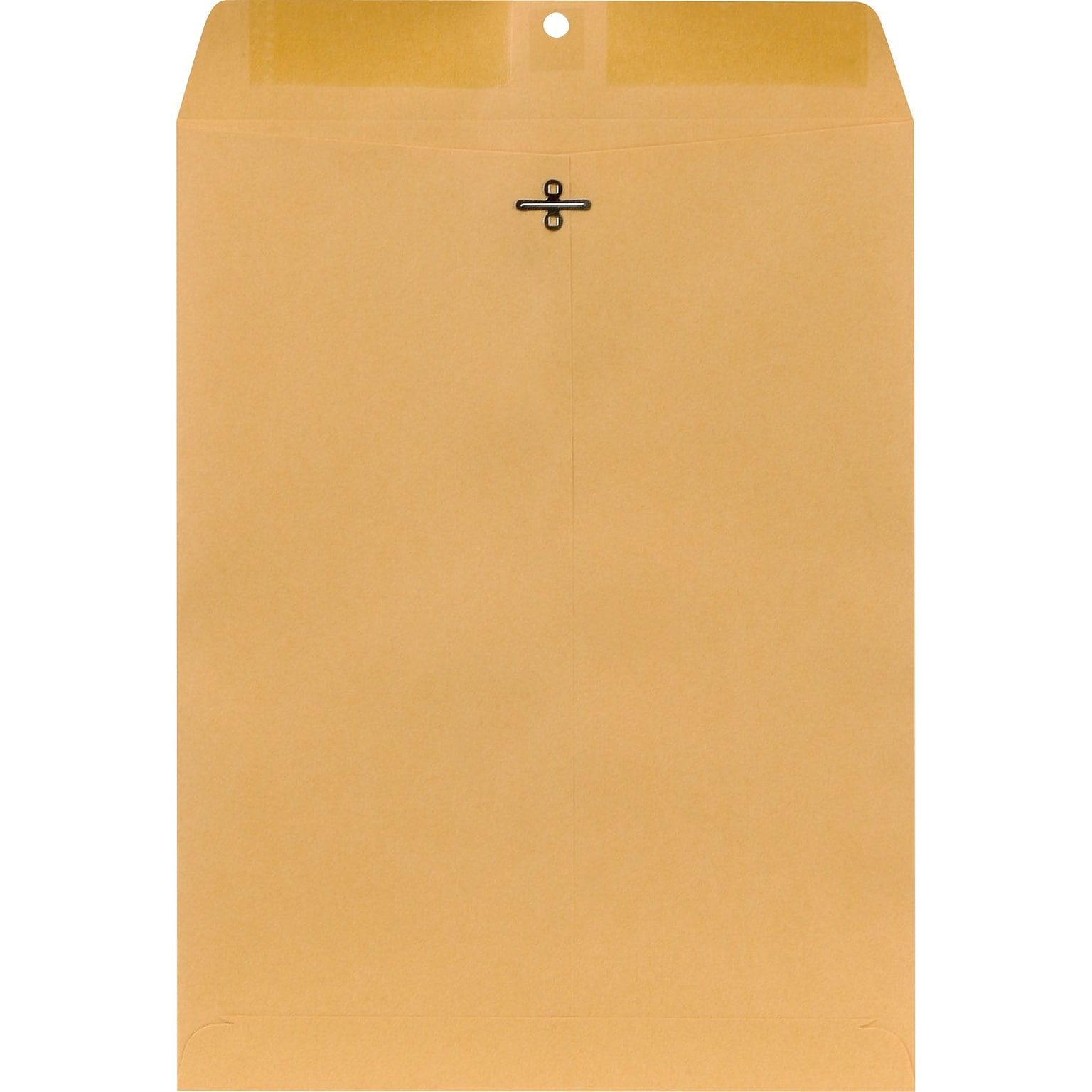 Staples Clasp Closure Kraft Envelopes, 10 x 13, Brown, 12/Pack