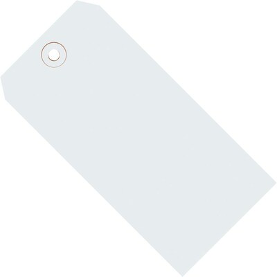 White Shipping Tags, #6, 5-1/4" x 2-5/8", 1000/Case