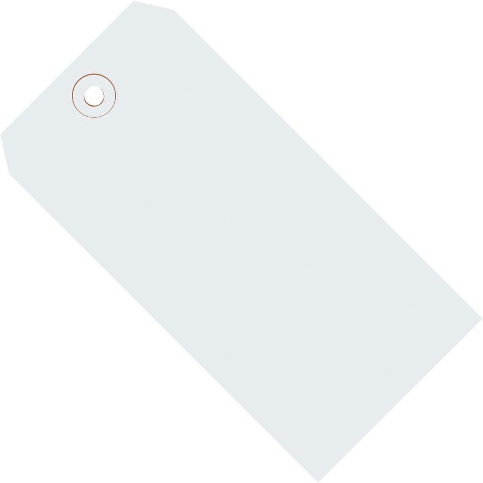 White Shipping Tags, #6, 5-1/4 x 2-5/8, 1000/Case