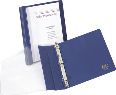 Avery See-Thru Standard 1 View Binder, Blue (10851)