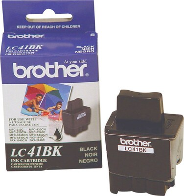 Brother Genuine LC41BK Black Original Ink Cartridge