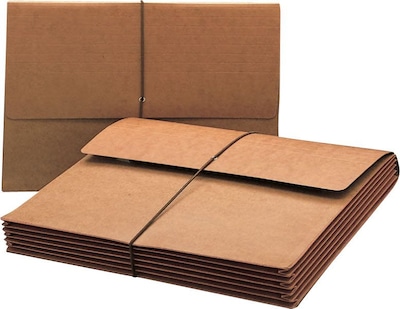 Smead Expanding Wallets, 5-1/4 Expansion, Flap & Elastic Cord Closure, Extra Wide Legal, Redrope, 10/Bx (71189)