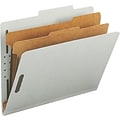 Staples® 60% Recycled Pressboard Classification Folders, 2-Dividers, 2.5 Expansion, Letter Size, Li