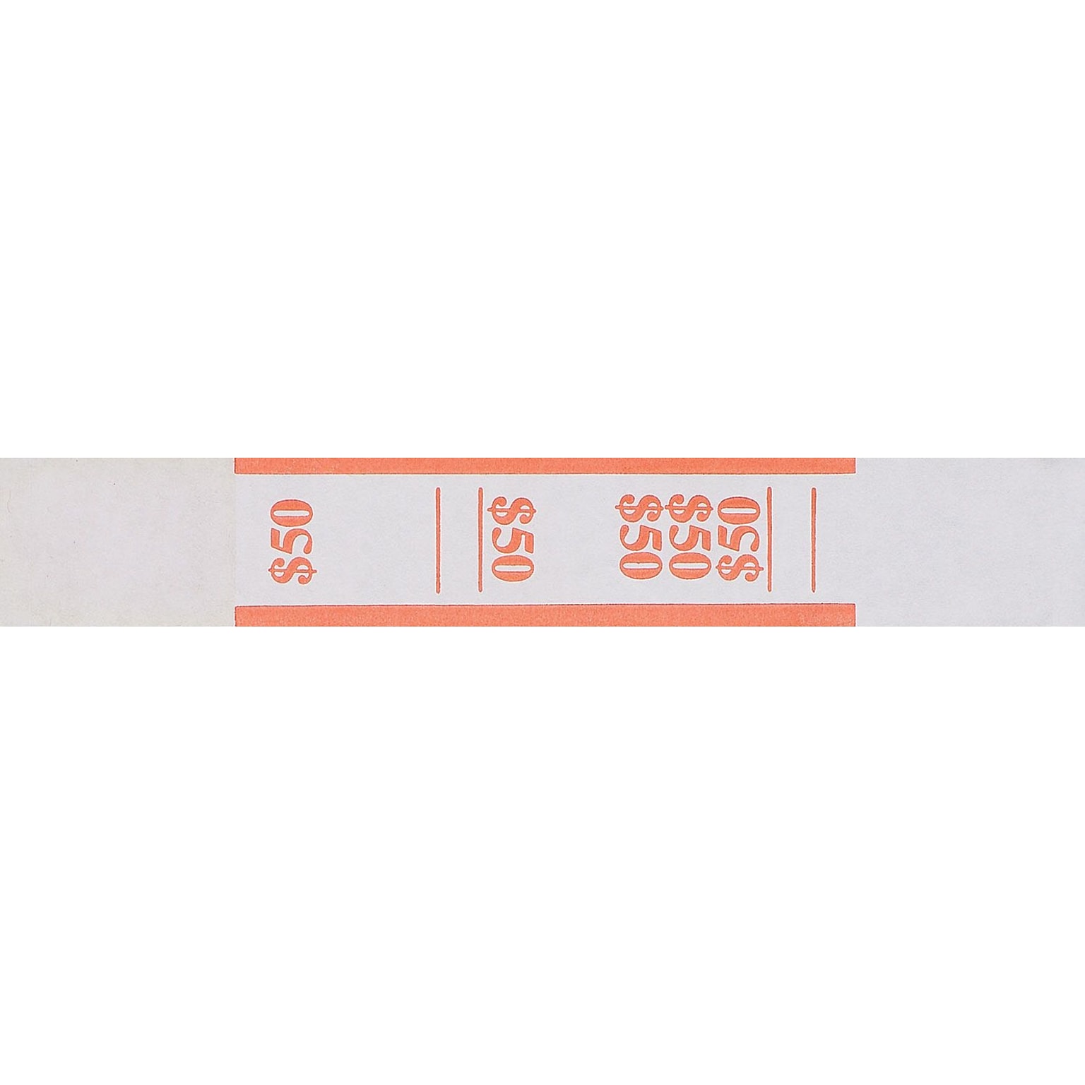 MMF Industries® Currency Bands, Orange/$50, 20,000/Carton