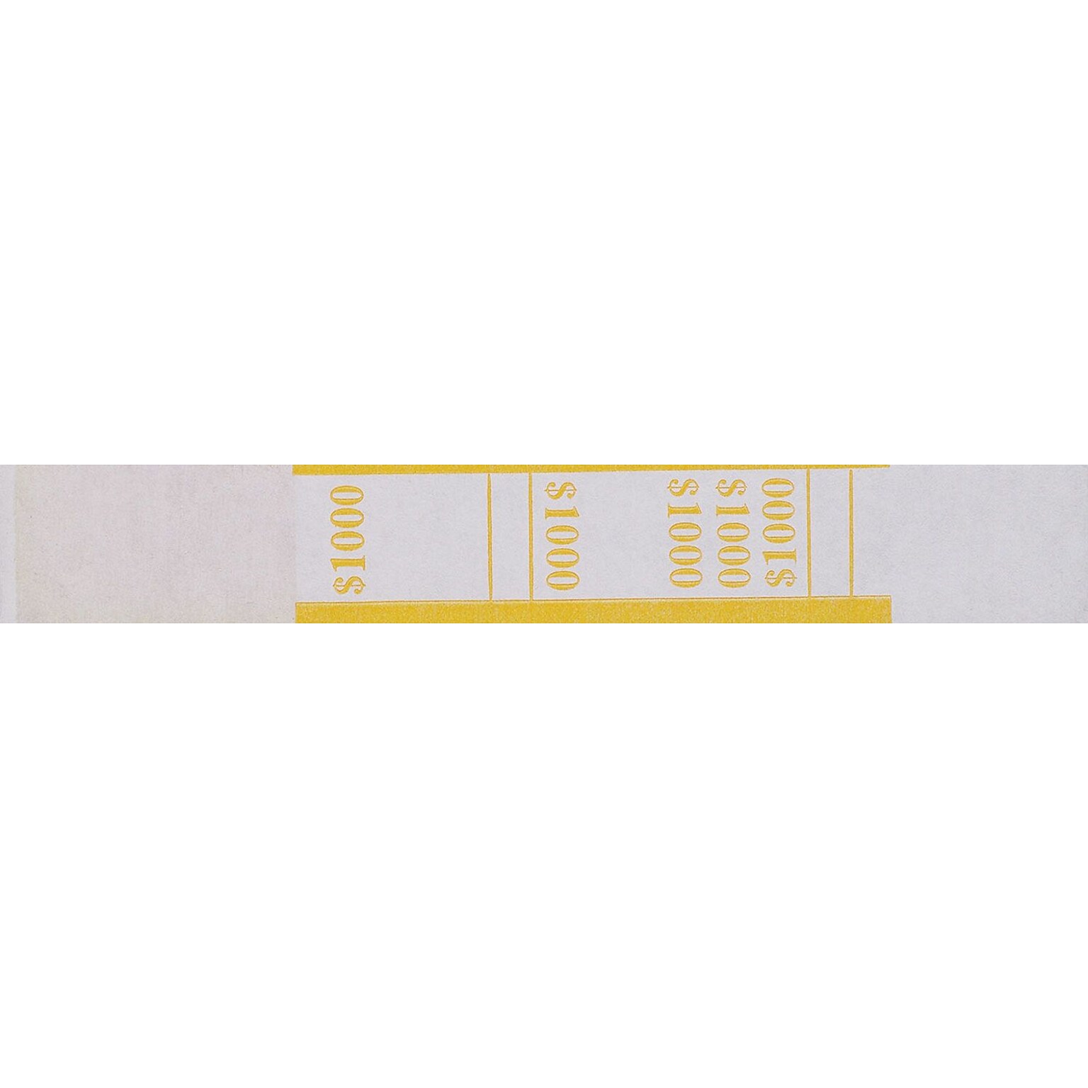 MMF Industries® Currency Bands, Yellow/$1000, 20,000/Carton