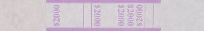 MMF Industries® Currency Bands, Violet/$2000, 20,000/Carton