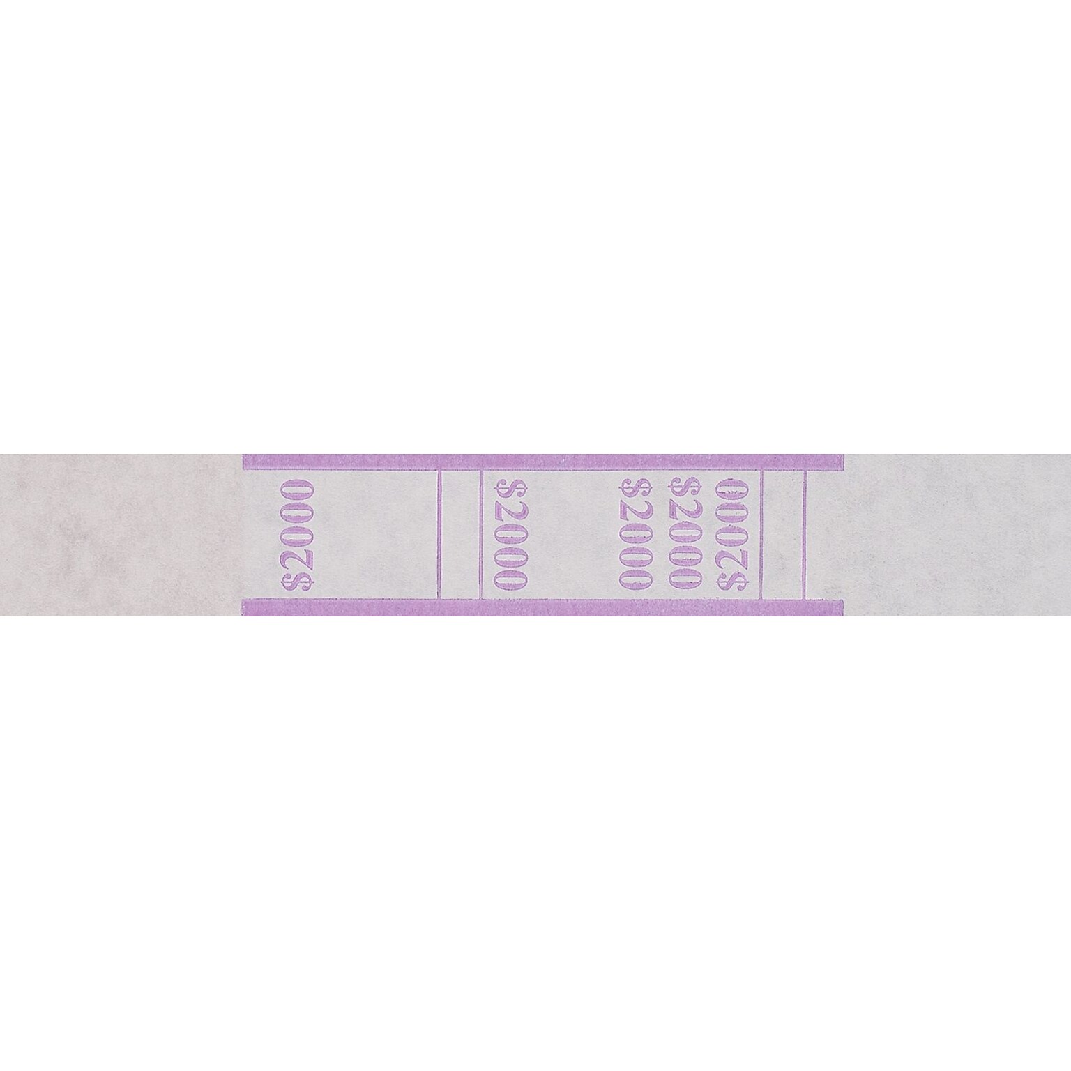 MMF Industries® Currency Bands, Violet/$2000, 20,000/Carton