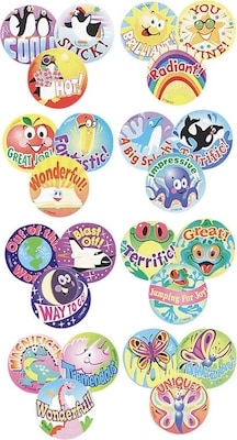 Trend Stinky Stickers Praise Words Jumbo Variety Pack, Assorted Scented, 432 Stickers/Pack (T6490M)