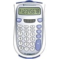 Texas Instruments 8-Digit Battery/Solar Powered Basic Calculator, Gray and Silver (TI-1706+ SOLAR)